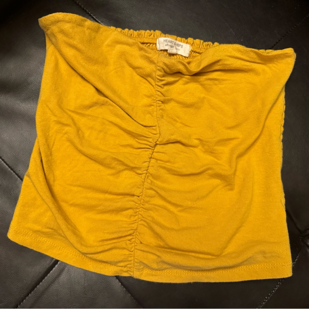 Heart&Hips Yellow Tube Top
